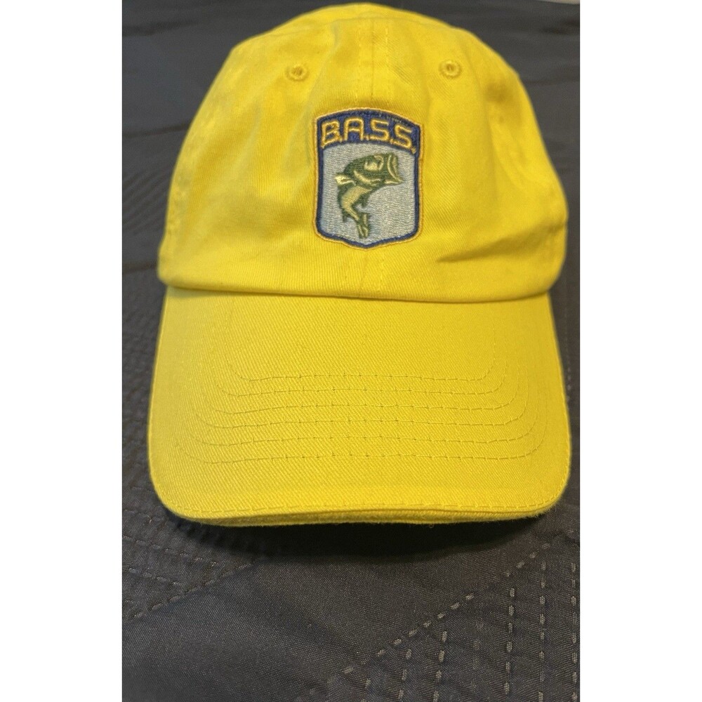 Bic Bass Pro Hat Baseball Yellow Logo Adjustable Unisex - Picture 2 of 5